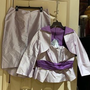 PRESEN three piece silk  dress